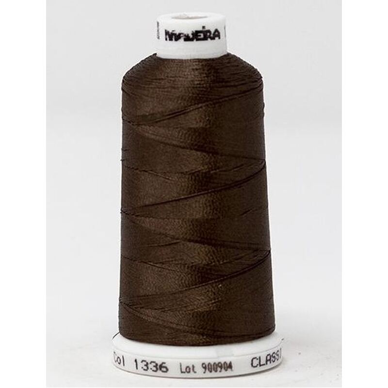 Madeira Classic Rayon 40, #1336 SADDLE BROWN 1000m Embroidery Thread