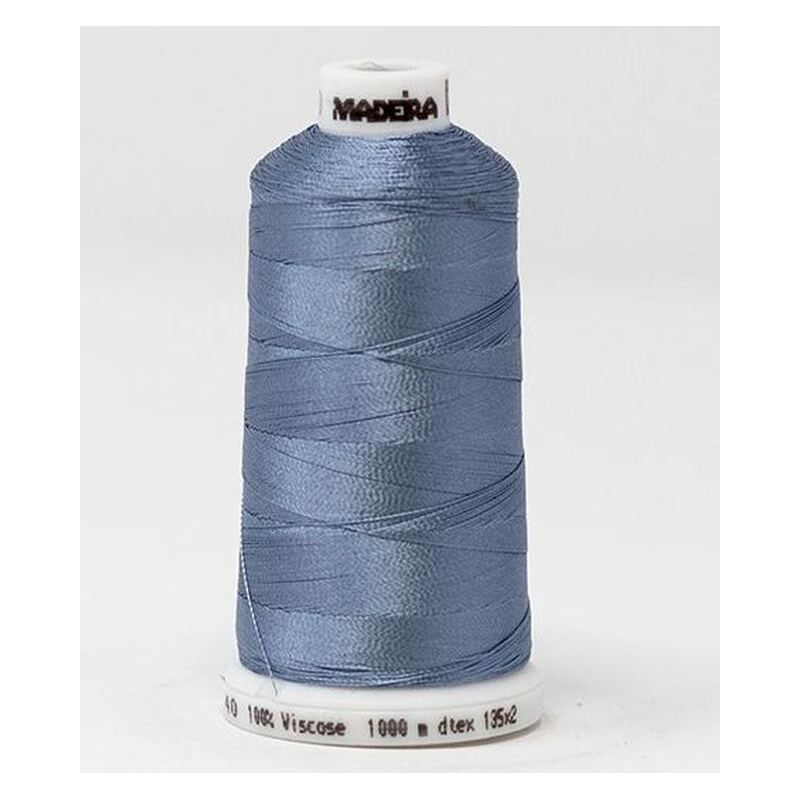 Madeira Classic Rayon 40, #1360 DUSTY BLUE 1000m Embroidery Thread