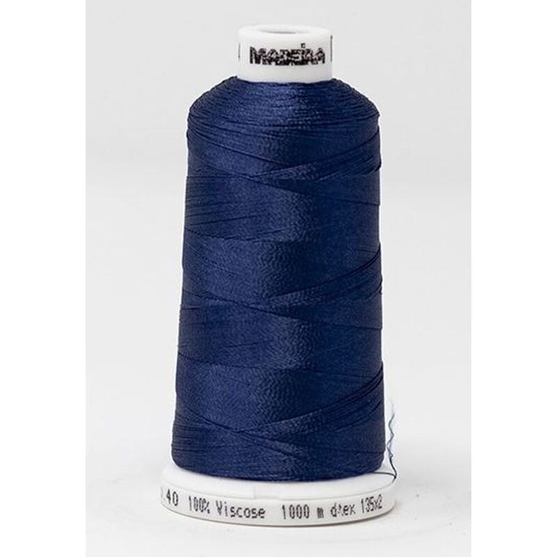 Madeira Classic Rayon 40, #1364 STORM SKY BLUE 1000m Embroidery Thread