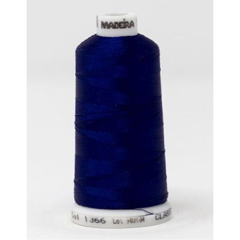 Madeira Classic Rayon 40, #1366 SAILOR BLUE 1000m Embroidery Thread