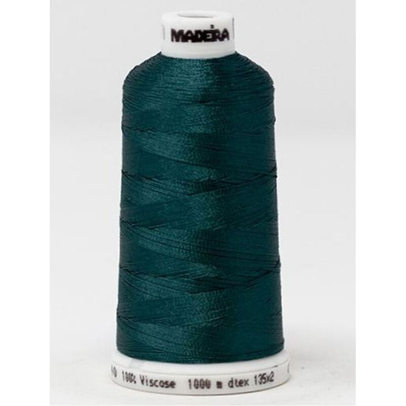 Madeira Classic Rayon 40, #1371 DEEP SEA 1000m Embroidery Thread