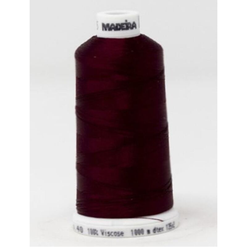 Madeira Classic Rayon 40, #1385 GARNET 1000m Embroidery Thread