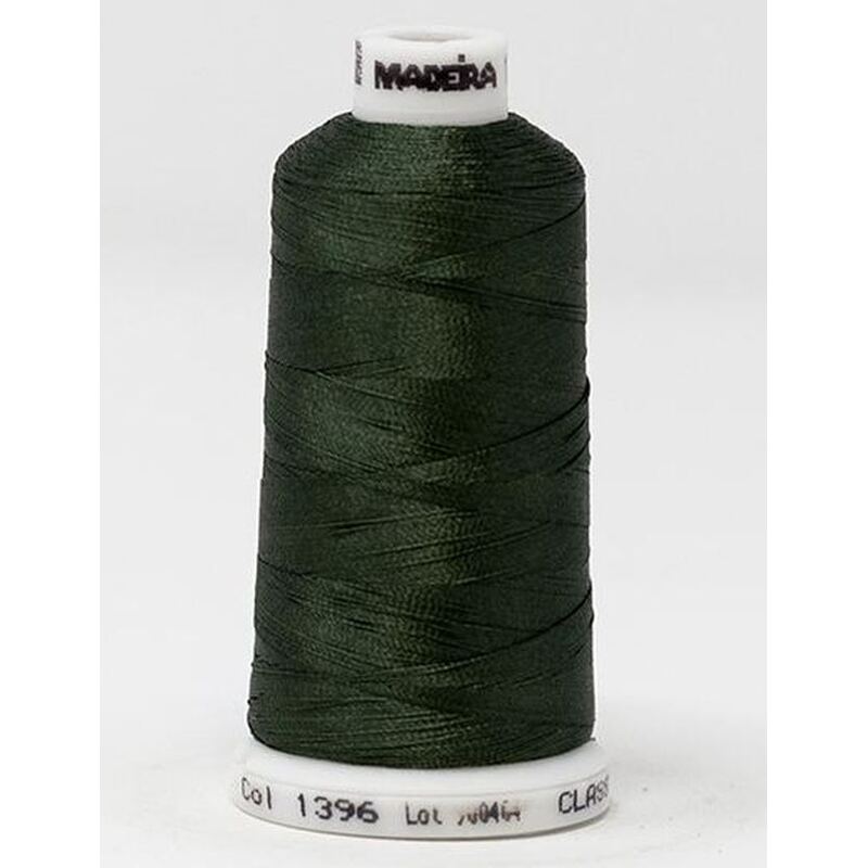 Madeira Classic Rayon 40, #1396 DARK SAGE 1000m Embroidery Thread