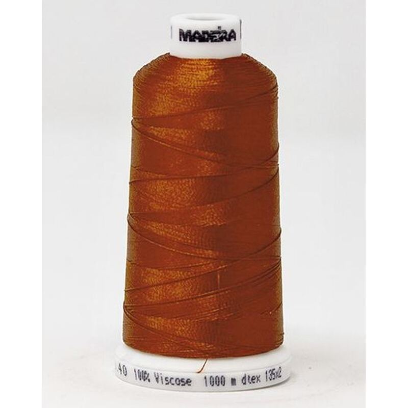 Madeira Classic Rayon 40, #1421 BASKETBALL ORANGE 1000m Embroidery Thread