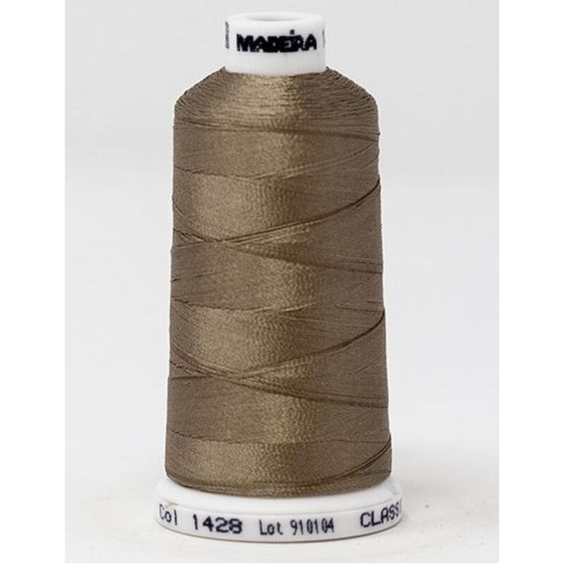 Madeira Classic Rayon 40, #1428 BROWN RICE 1000m Embroidery Thread