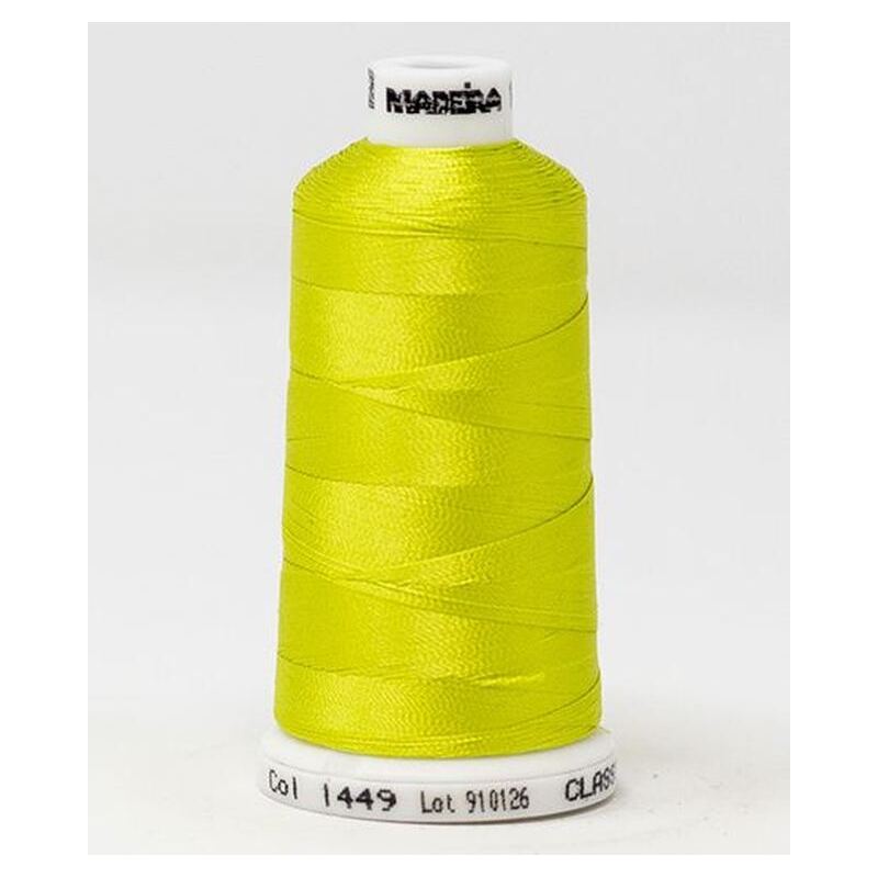 Madeira Classic Rayon 40, #1449 KEY LIME 1000m Embroidery Thread