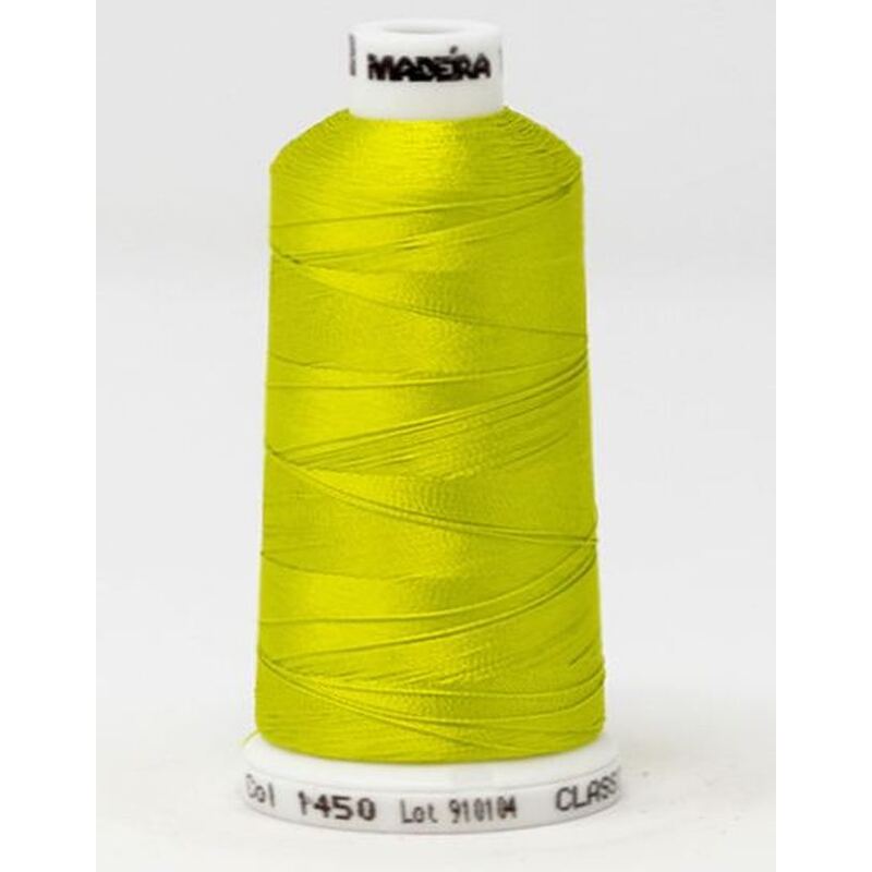 Madeira Classic Rayon 40, #1450 ELECTRIC LIME 1000m Embroidery Thread