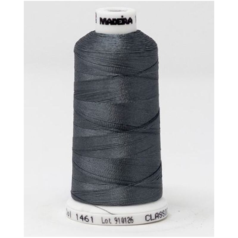 Madeira Classic Rayon 40, #1461 IRON GRAY 1000m Embroidery Thread