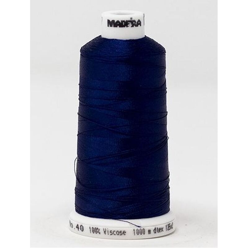 Madeira Classic Rayon 40, #1467 DARK BLUE 1000m Embroidery Thread