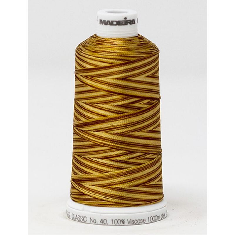 Madeira Classic Rayon 40, #2024 BROWN OMBRE 1000m Variegated Embroidery Thread