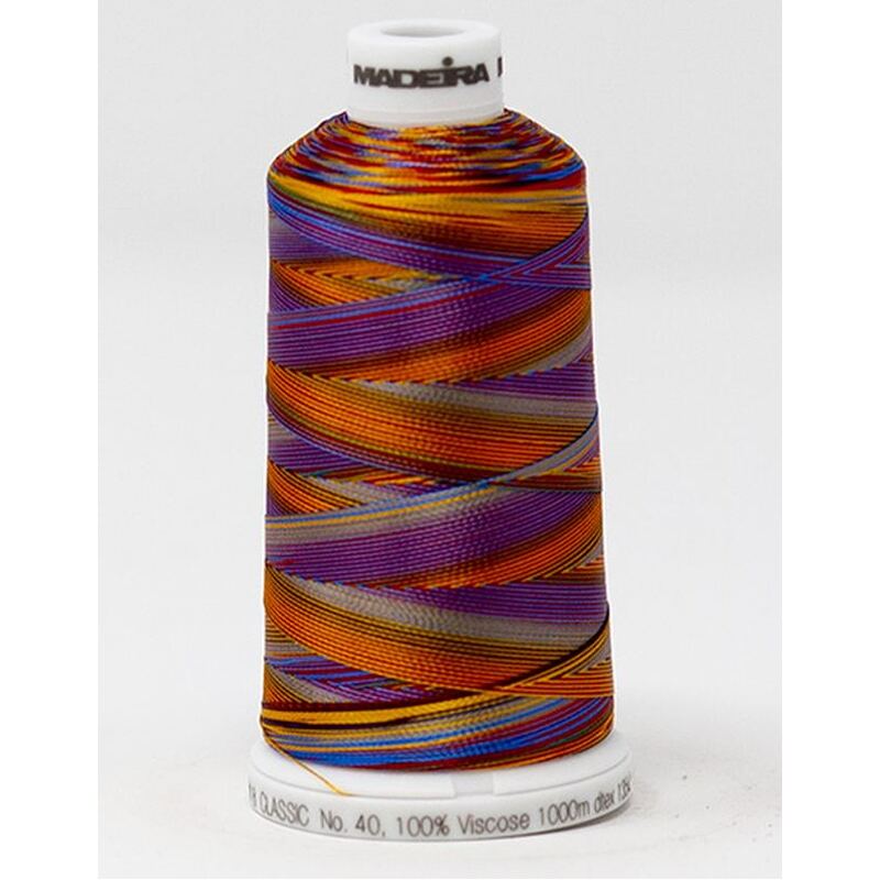 Madeira Classic Rayon 40, #2142 MULTI 1000m Variegated Embroidery Thread