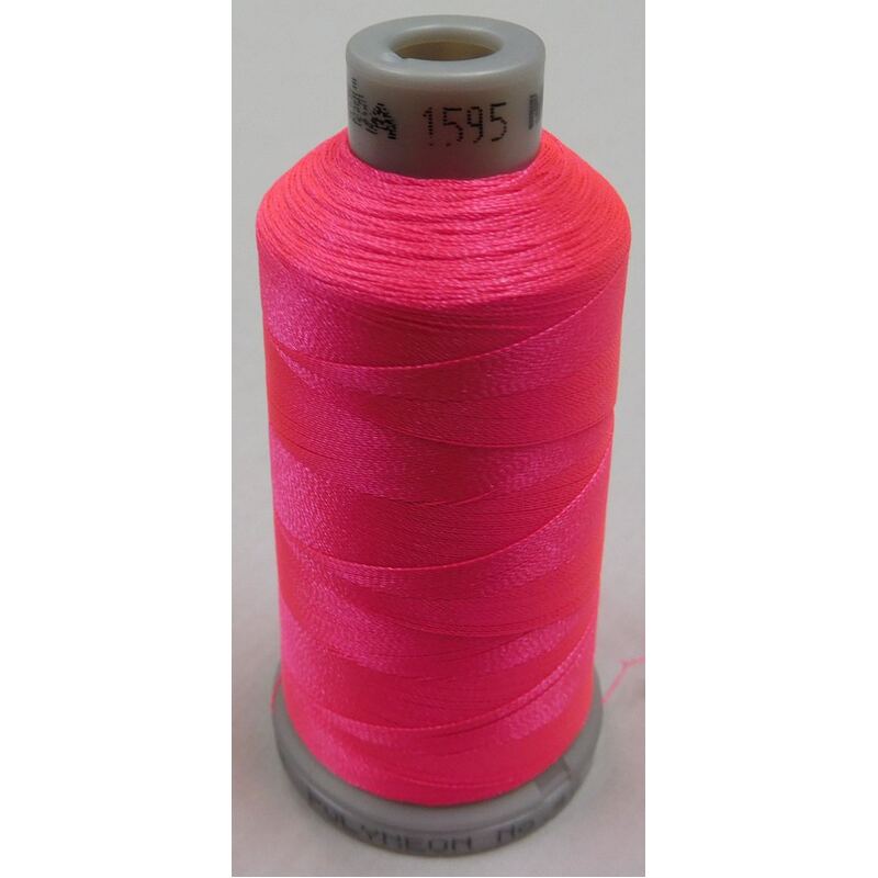 #1595 FLURO HOT PINK 1000m Madeira Polyneon 40 Embroidery Thread