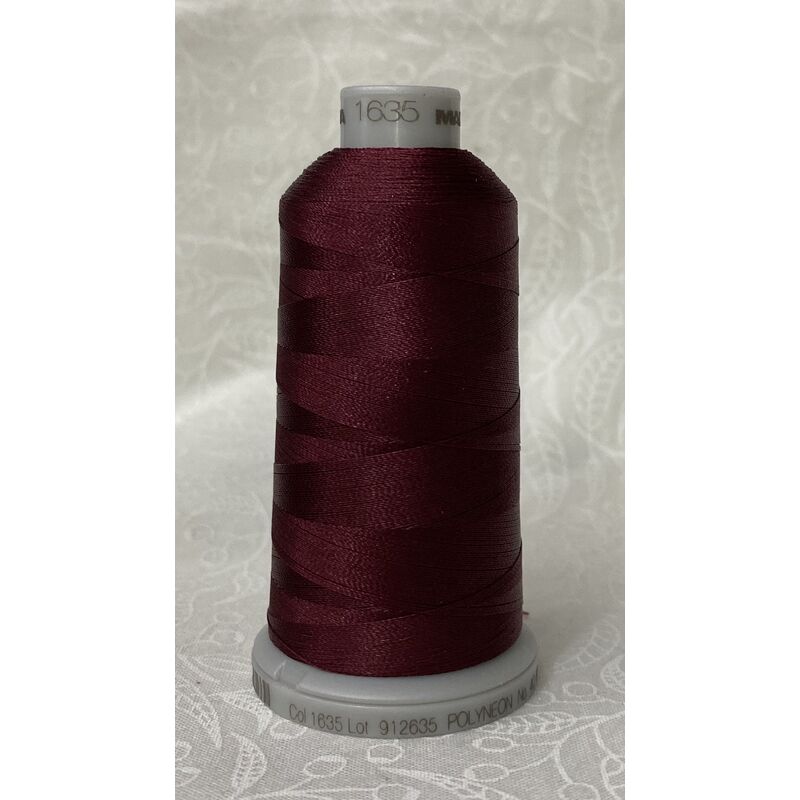 #1635 BURGUNDY 1000m Madeira Polyneon 40 Embroidery Thread