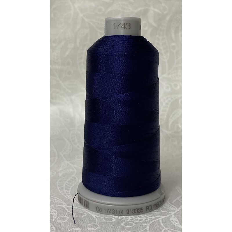 #1743 OXFORD BLUE 1000m Madeira Polyneon 40 Embroidery Thread