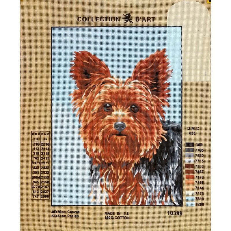 TERRIER Tapestry Design Printed On Canvas #10399