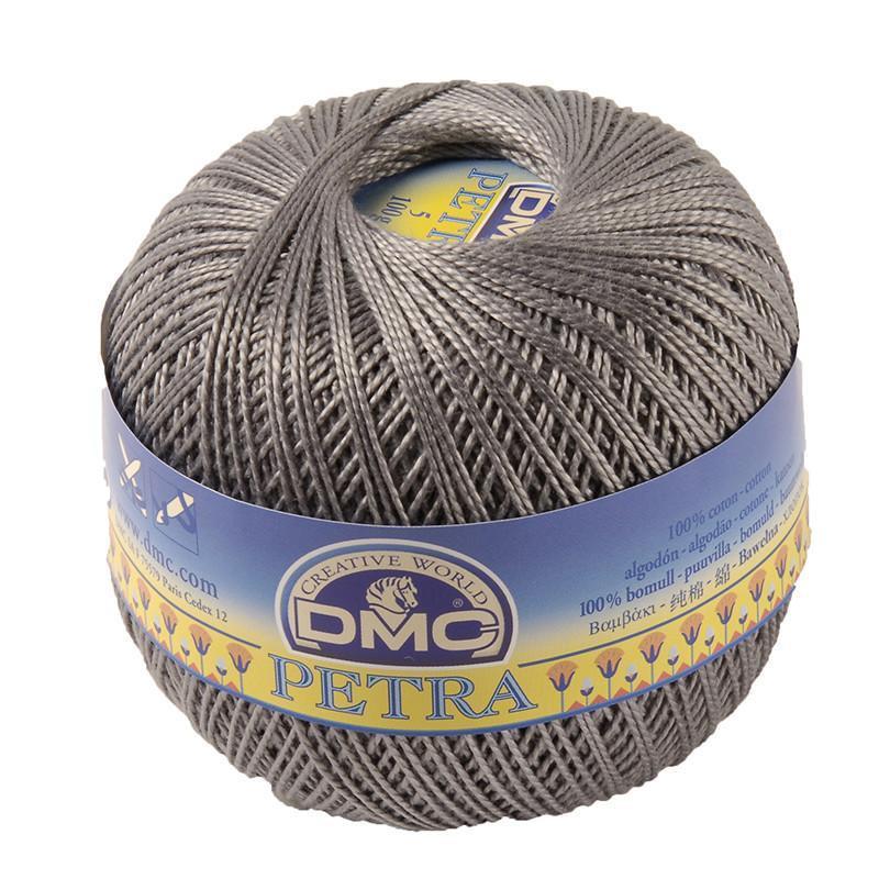 DMC PETRA Thread Size 5 #5414 DARK STEEL GREY Crochet & Knitting Cotton 100g Ball