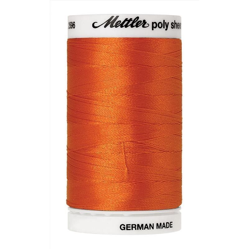 Mettler Poly Sheen #1102 PUMPKIN 800m Trilobal Polyester Thread