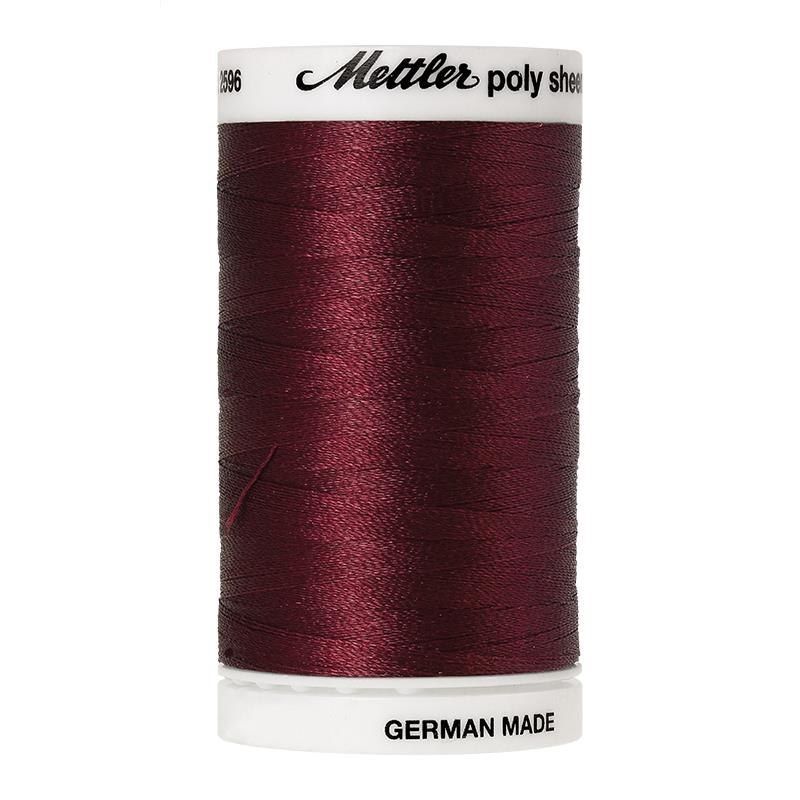 Mettler Poly Sheen #2123 BORDEAUX 800m Trilobal Polyester Thread