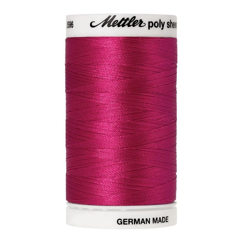 Mettler Poly Sheen #2300 BRIGHT RUBY 800m Trilobal Polyester Thread