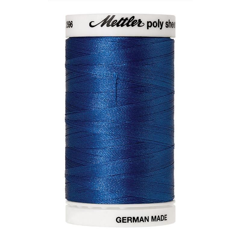 Mettler Poly Sheen #3600 NORDIC BLUE 800m Trilobal Polyester Thread