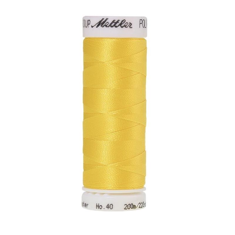 Mettler Poly Sheen #0310 YELLOW 200m Trilobal Polyester Thread