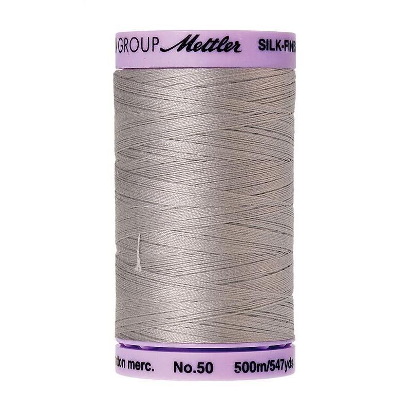 Mettler Silk-finish Cotton 50, #0331 ASH MIST 500m Thread (Old #0813)