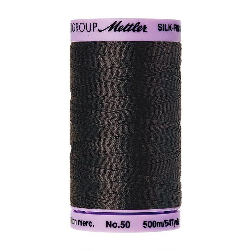 Mettler Silk-finish Cotton 50, #1282 CHARCOAL 500m Thread (Old #0700)