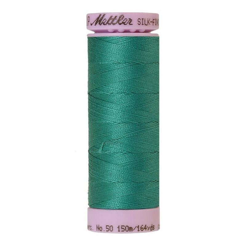 Mettler Silk-finish Cotton 50, #0222 GREEN 150m Thread (Old Colour #0553)