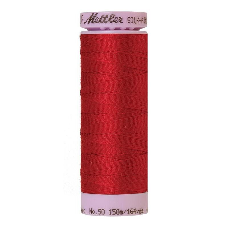 Mettler Silk-finish Cotton 50, #0504 COUNTRY RED 150m Thread (Old Colour #0600)