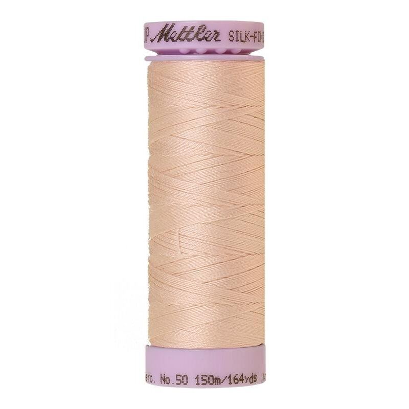 Mettler Silk-finish Cotton 50, #0600 FLESH 150m Thread (Old Colour #0645)