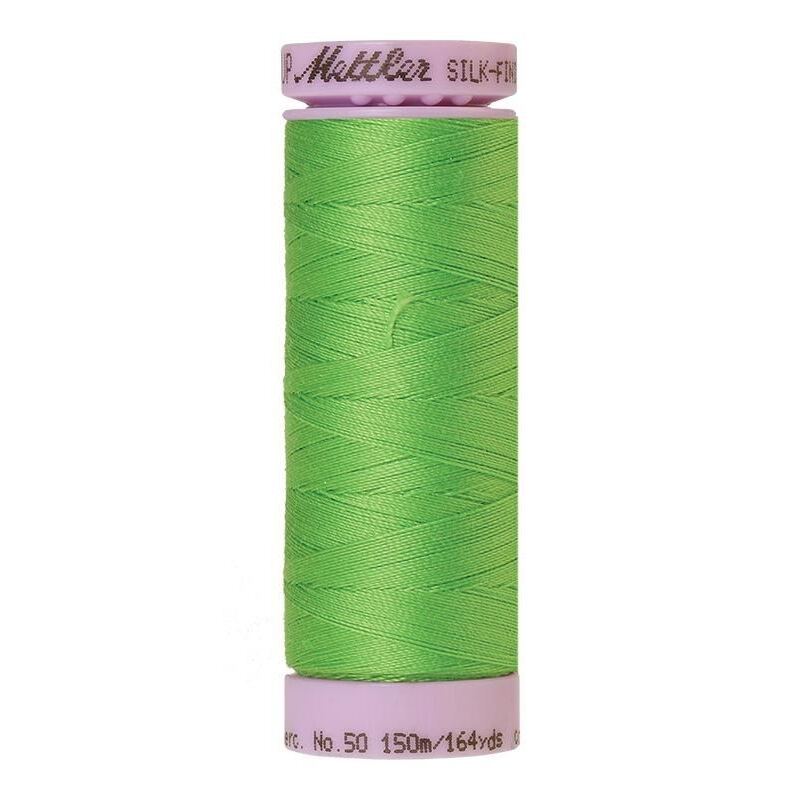 Mettler Silk-finish Cotton 50, #1099 LIGHT KELLY 150m Thread (Old Colour #0895)