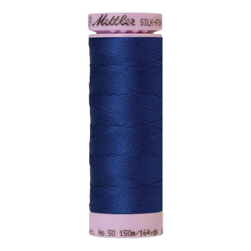 Mettler Silk-finish Cotton 50, #1304 IMPERIAL BLUE 150m Thread (Old Colour #0675)