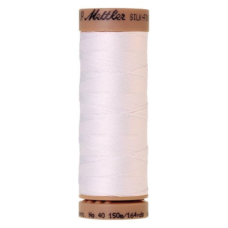 Mettler Silk-finish Cotton 40, #2000 WHITE 150m Thread