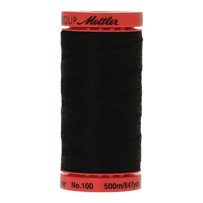 Mettler Metrosene 100, #4000 BLACK 500m Corespun Polyester Thread