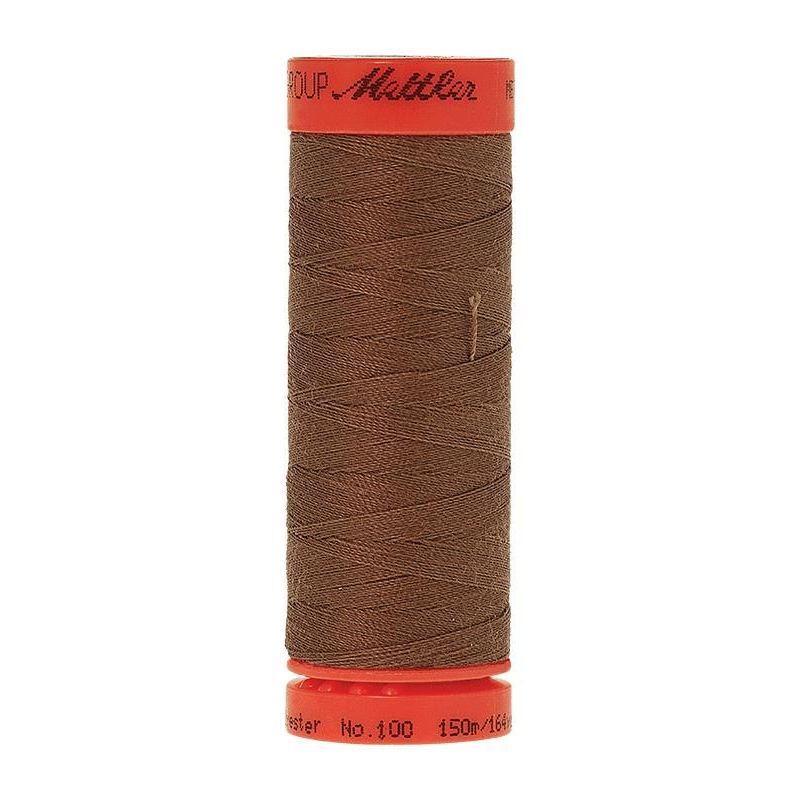 Mettler Metrosene 100, #0387 BROWN MUSHROOM 150m Corespun Polyester Thread