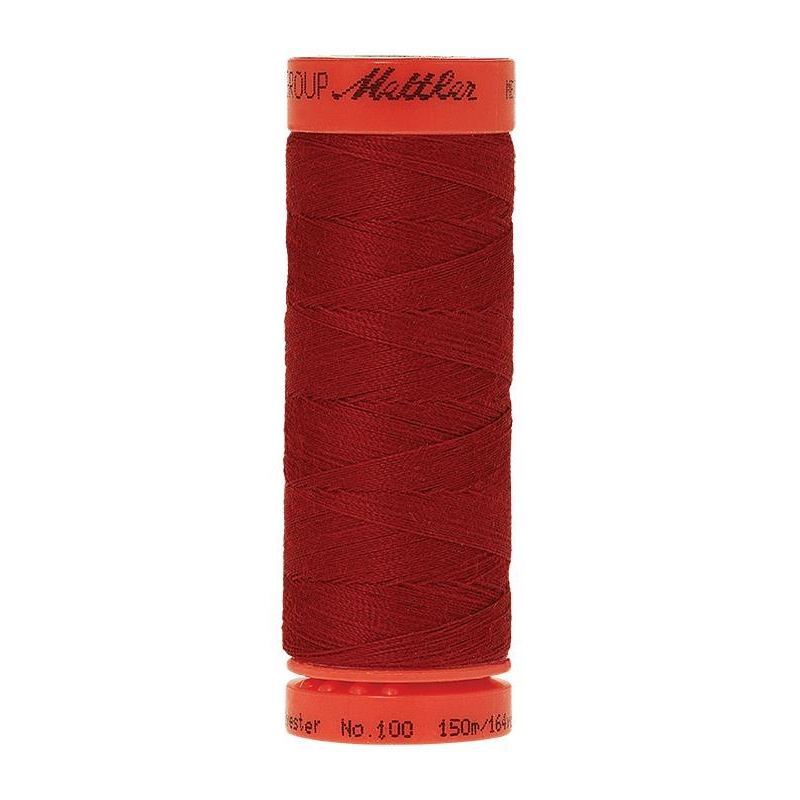 Mettler Metrosene 100, #0504 COUNTRY RED 150m Corespun Polyester Thread