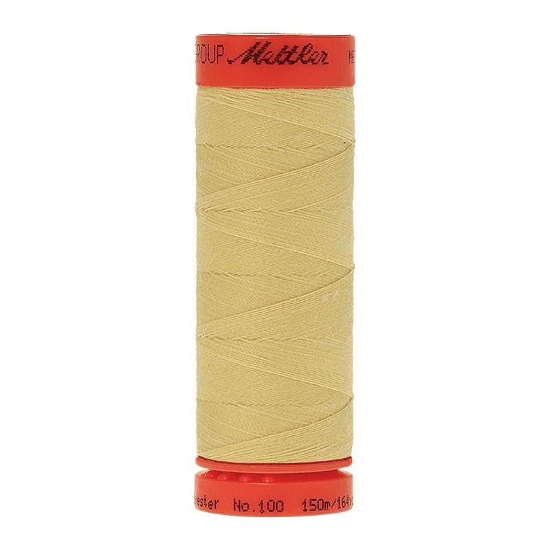 Mettler Metrosene 100, #1412 LEMON FROST 150m Corespun Polyester Thread