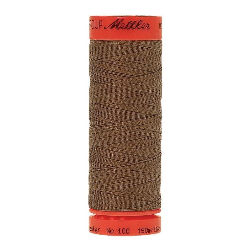 Mettler Metrosene 100, #1424 PECAN 150m Corespun Polyester Thread