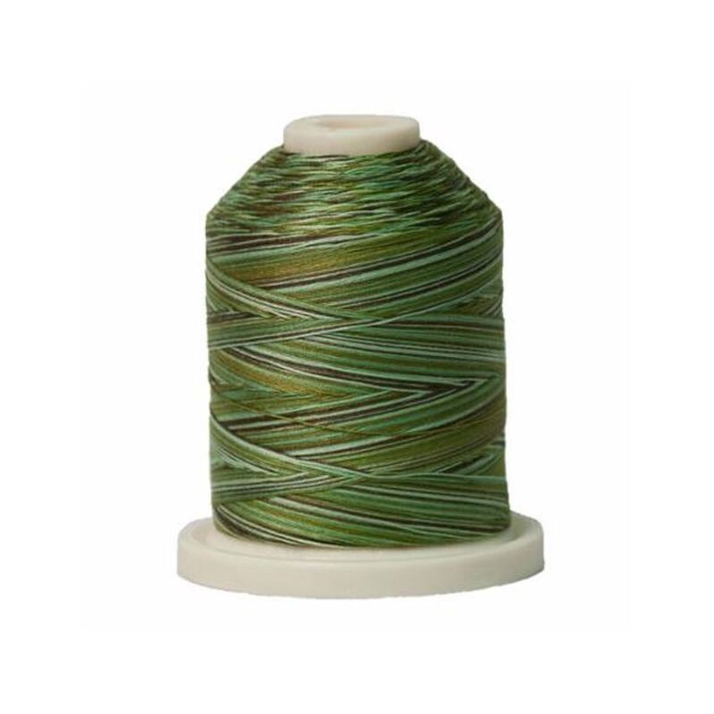 Signature Variegated 40 SM085 Grassy Greens Cotton Machine Quilting Thread 700yd