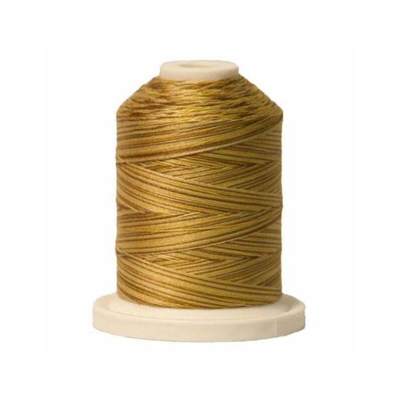 Signature Variegated 40 SM091 Antique Gold Cotton Machine Quilting Thread 700yd