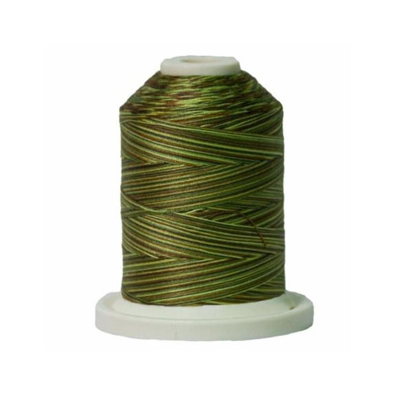 Signature Variegated 40 SM152 Olive Hues Cotton Machine Quilting Thread 700yd