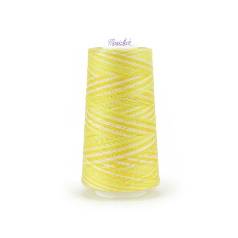 Signature Maxi-Lock Swirls 50wt #M50 Lemon Chiffon Overlocker/Serger Thread 3000yd