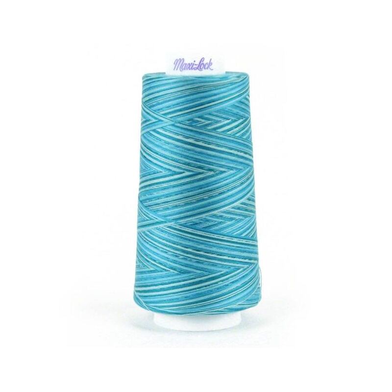 Signature Maxi-Lock Swirls 50wt #M57 Blue Water Ice Overlocker/Serger Thread 3000yd