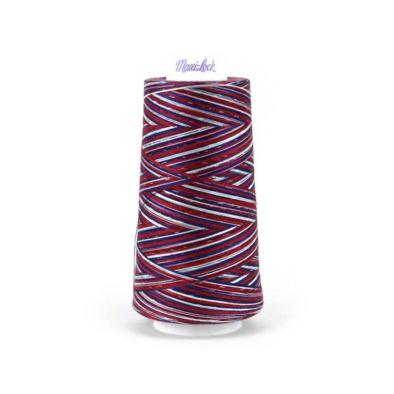 Signature Maxi-Lock Swirls 50wt #M62 Rocket Pop Overlocker/Serger Thread 3000yd