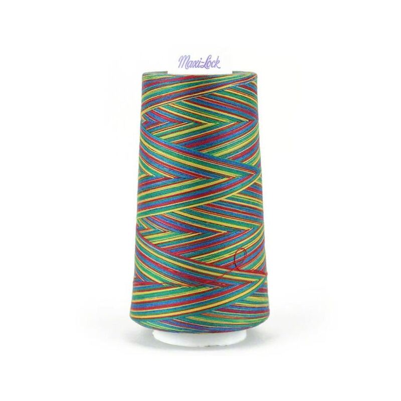 Signature Maxi-Lock Swirls 50wt #M67 Rainbow Swirl Overlocker/Serger Thread 3000yd