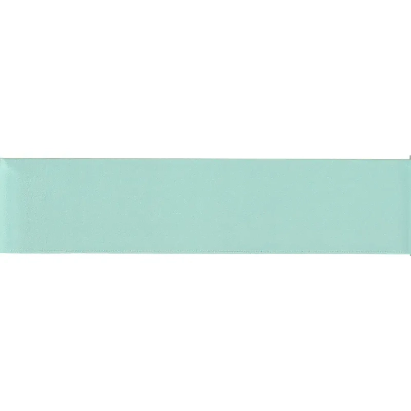 AQUA 36mm (Folded) Woven Edge Satin Blanket Binding By The Metre