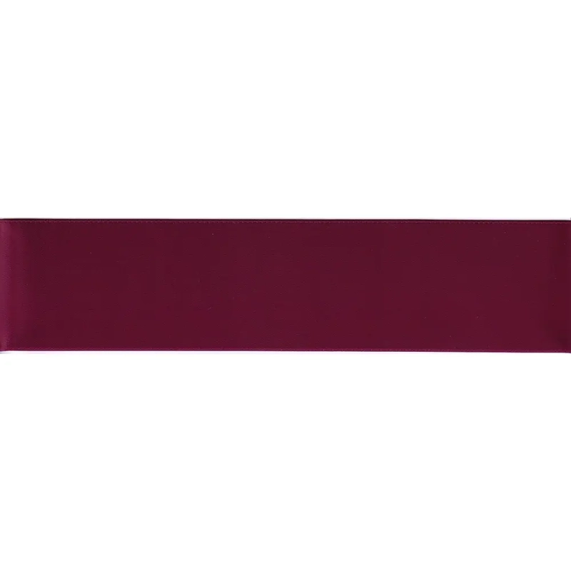 WINE 36mm (Folded) Woven Edge Satin Blanket Binding By The Metre