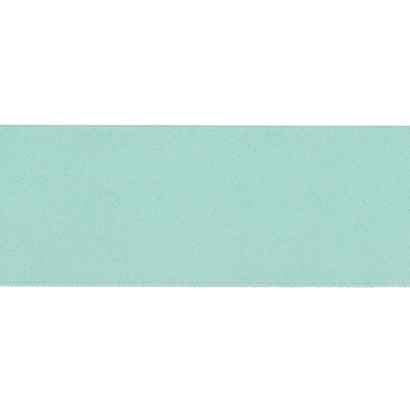 AQUA 50mm (Folded) Woven Edge Satin Blanket Binding By The Metre