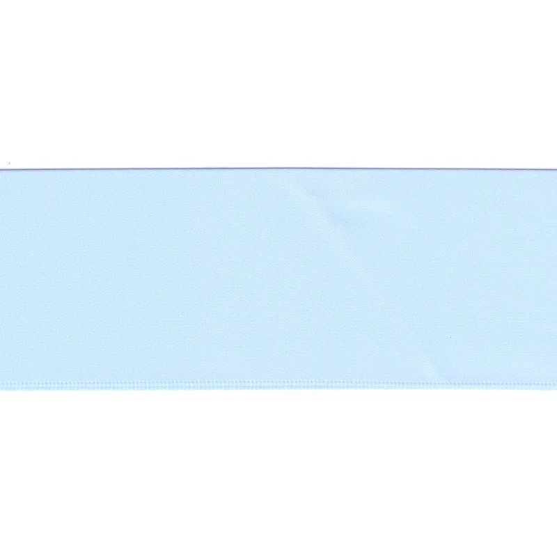 BABY BLUE 50mm (Folded) Woven Edge Satin Blanket Binding By The Metre