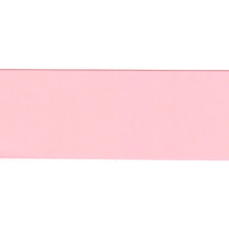 ROSE PINK 50mm (Folded) Woven Edge Satin Blanket Binding By The Metre